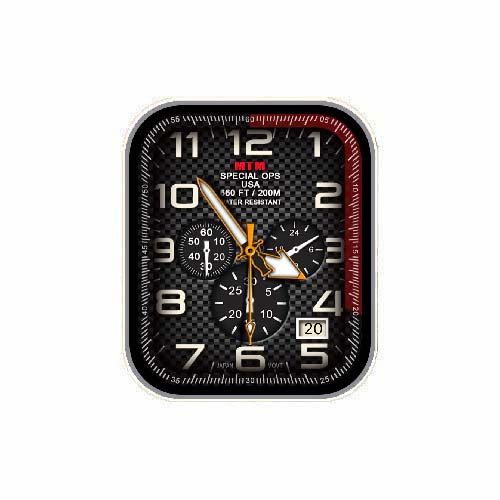 MTM数字指针黑色表盘