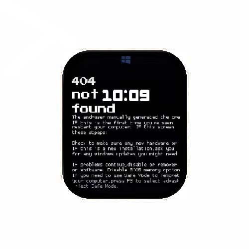 404代码数字人像表盘