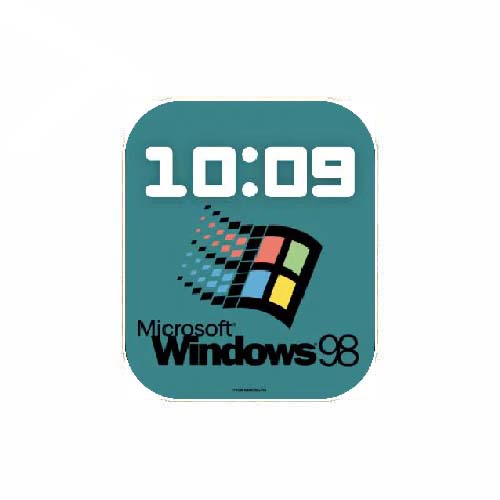 Windows98数字人像表盘