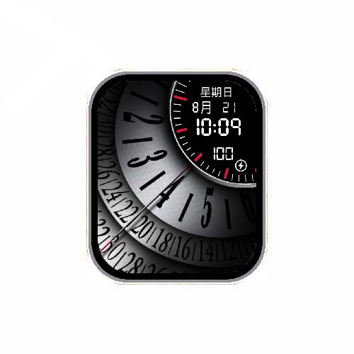 旋转圆盘数字指针表盘