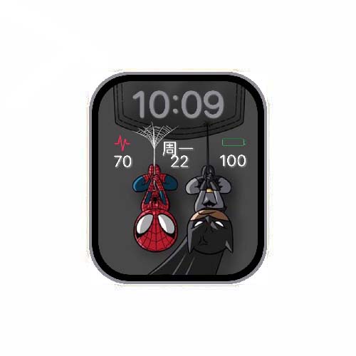 蜘蛛侠蝙蝠侠数字表盘