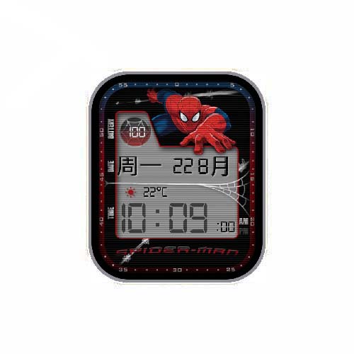 蜘蛛侠数字天气表盘