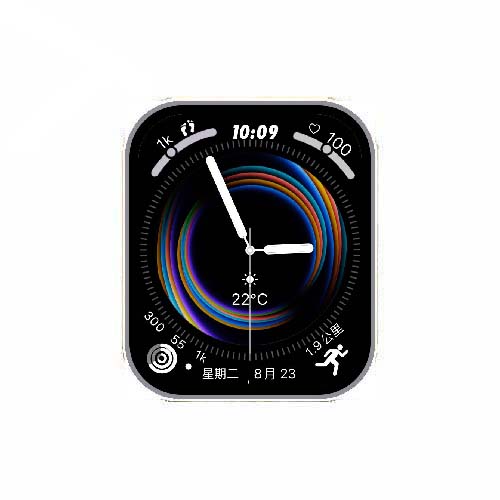 简约指针天气苹果运动表盘