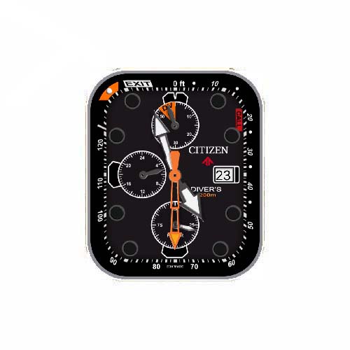 CITIZEN西铁城数字指针表盘