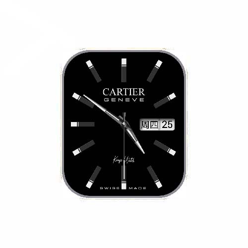Cartier卡地亚数字指针表盘