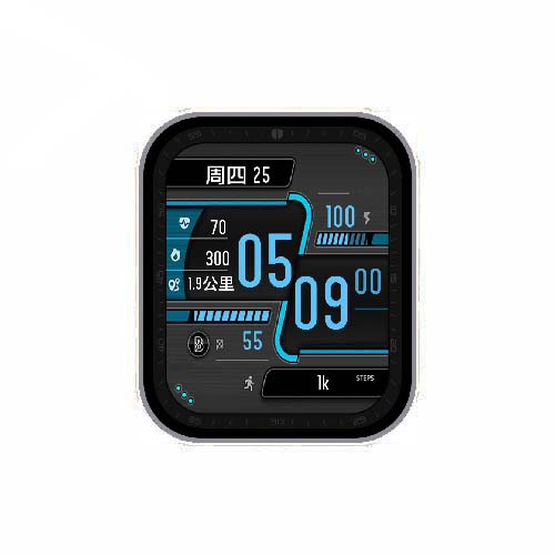 数字运动心率表盘