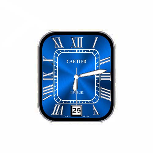 Cartier卡地亚数字指针表盘