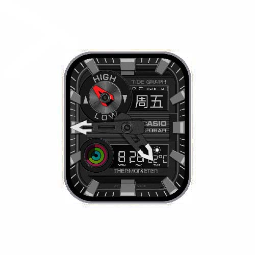 CASIO卡西欧数字指针表盘