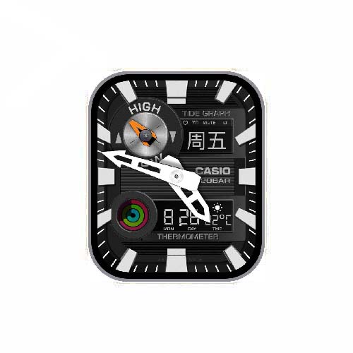 CASIO卡西欧数字指针表盘