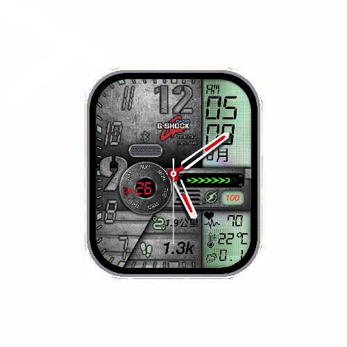 CASIO卡西欧数字指针运动表盘