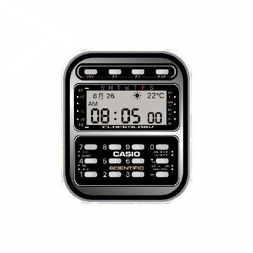 CASIO卡西欧数字运动表盘