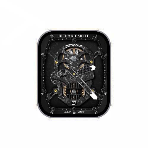 RICHARD MILLE理查德米勒骷髅头数字指针表盘