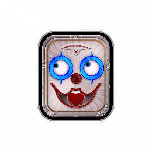 KONSTANTIN CHAYKIN小丑数字手表表盘