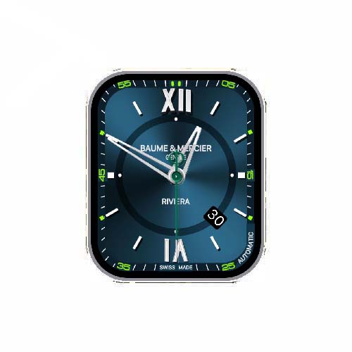 BAUME&MERCIER名士数字指针蓝色表盘