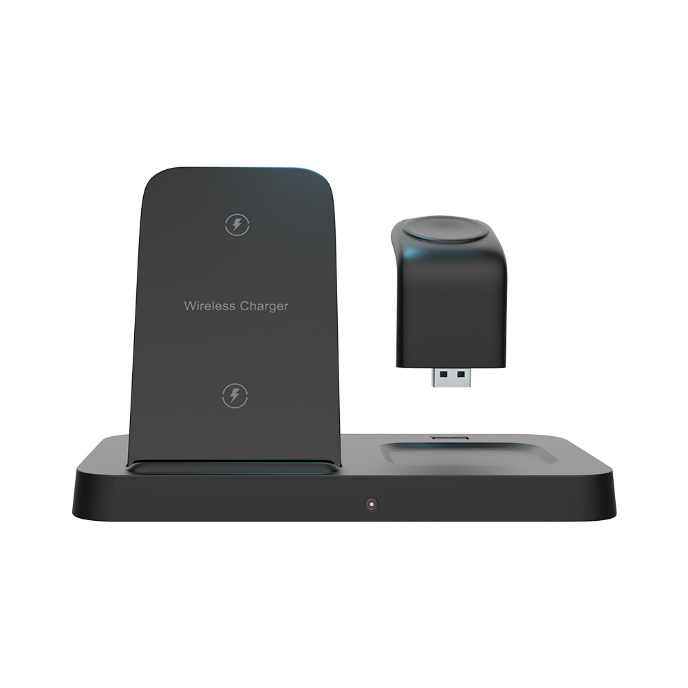 适用于苹果安卓手机无线充支架套装3合1充电版15w手表充