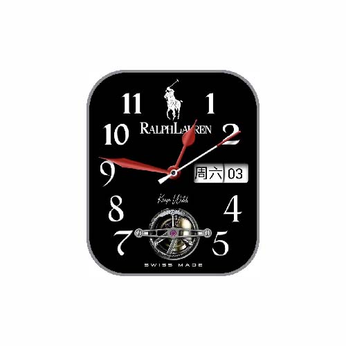 Ralph Lauren 拉夫劳伦数字指针黑色表盘