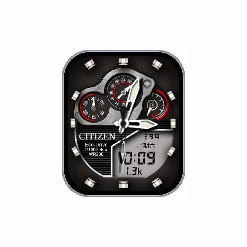 CITIZEN西铁城数字指针表盘