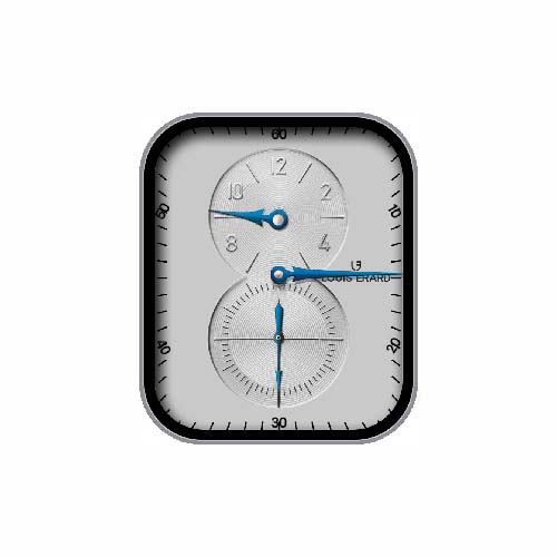 LOUIS ERARD数字指针简约白色表盘