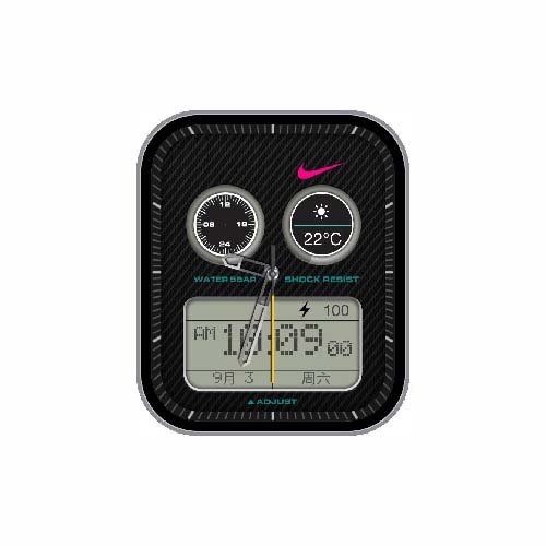 NIKE耐克数字指针表盘