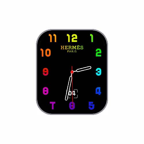 HERMES爱马仕多彩数字指针表盘