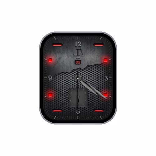 简约数字指针黑色表盘