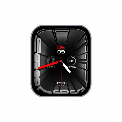 简约数字指针运动步数S7风格表盘