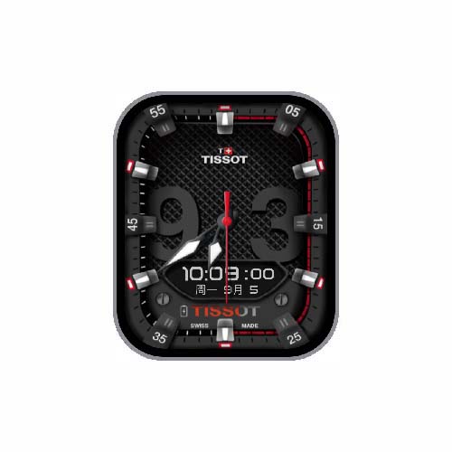 TISSOT天梭数字指针表盘