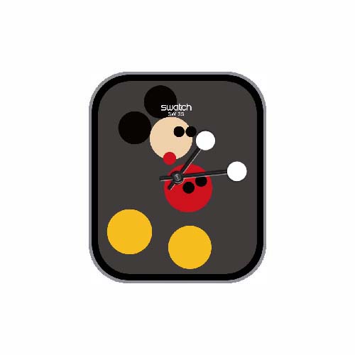SWATCH斯沃琪迪士尼米奇指针简约表盘