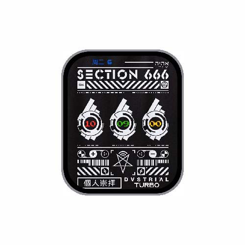 简约数字朋克风表盘