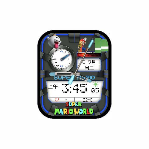 超级马里奥数字指针表盘