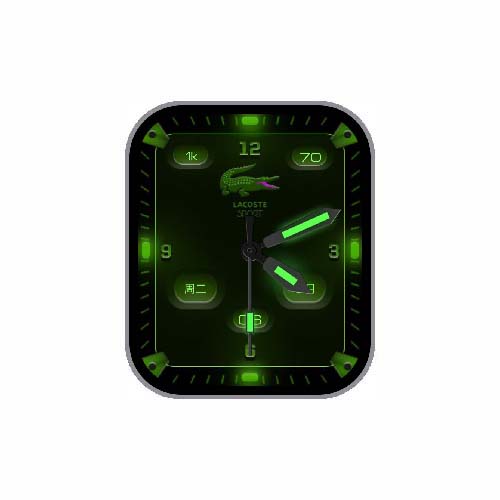 LACOSTE法国鳄鱼数字指针表盘