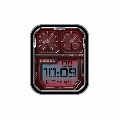 DIESEL迪赛数字星期表盘