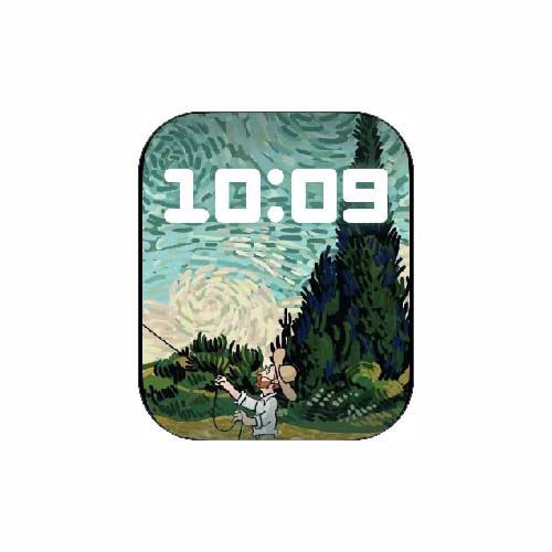 梵高系列数字人像表盘