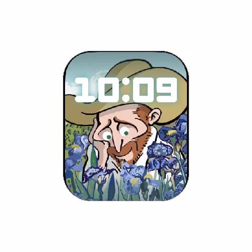 梵高系列数字人像表盘