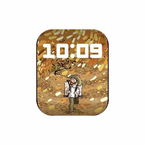 梵高系列数字人像表盘