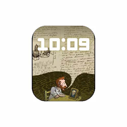 梵高系列数字人像表盘