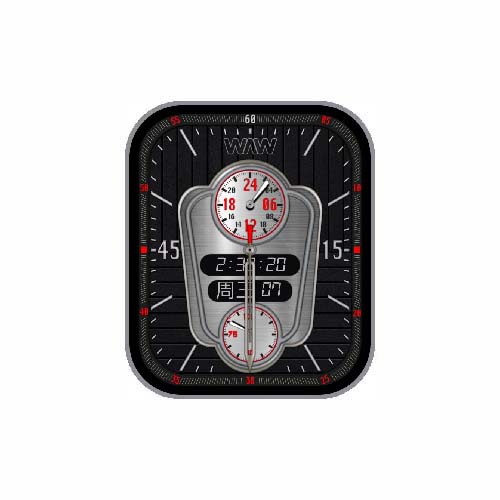 数字指针黑色表盘