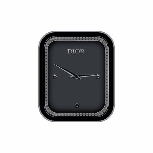 DIOR指针简约黑色表盘