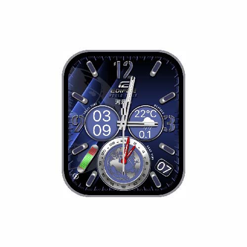 CASIO卡西欧EDIFICE数字指针表盘