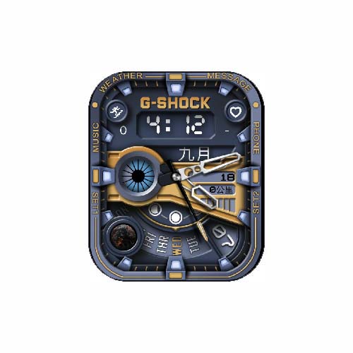 CASIO卡西欧数字指针运动表盘