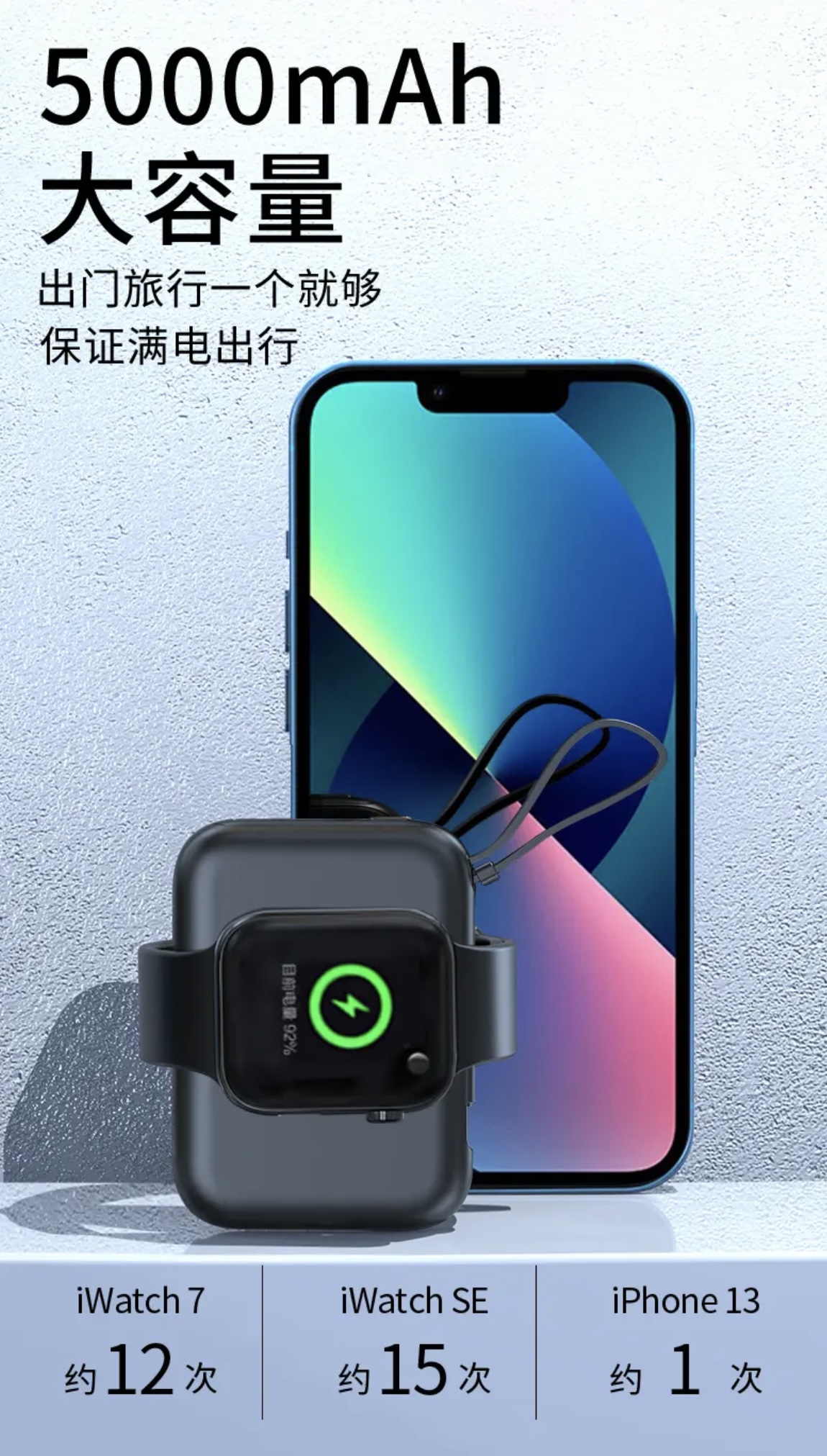 Apple Watch苹果手表5000毫安充电宝
