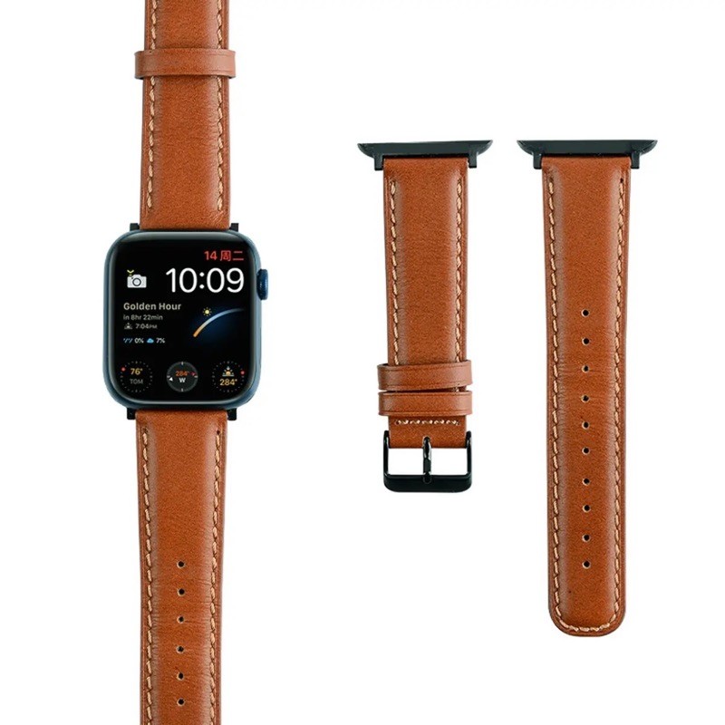 Apple Watch苹果表 复古皮质表带裂纹表带