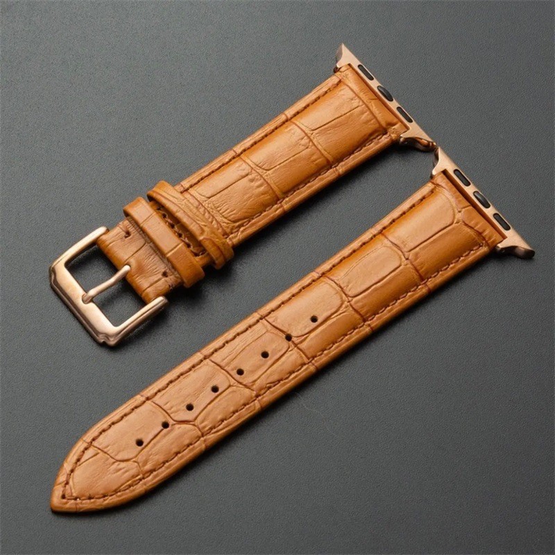 Apple Watch苹果表 真皮蝴蝶扣表带