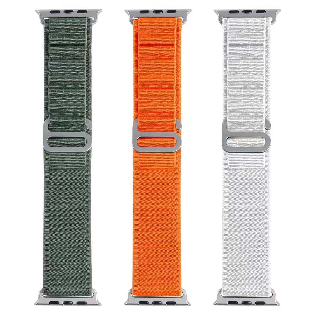 Apple Watch高山帆布表带通用S7654321尼龙运动回环