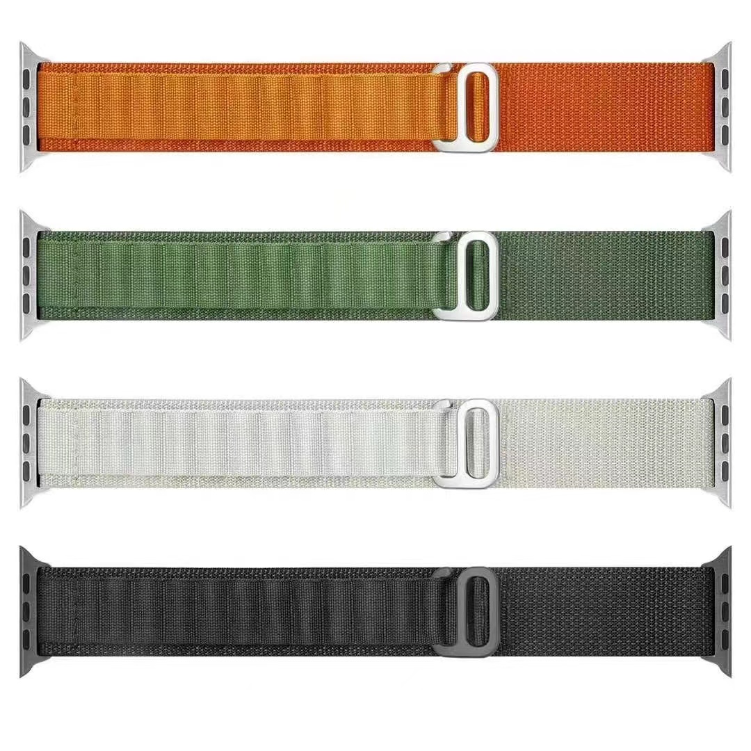 Apple Watch高山帆布表带通用S7654321尼龙运动回环