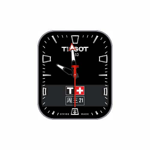 TISSOT天梭数字指针表盘