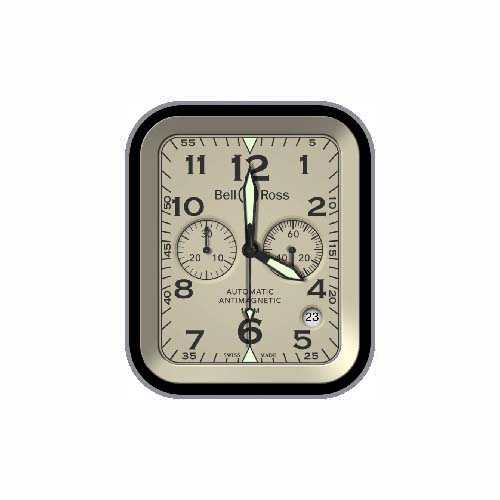 Bell&Ross柏莱士数字指针表盘