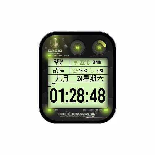 CASIO卡西欧数字运动表盘