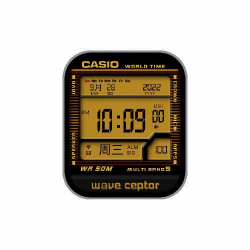 CASIO卡西欧数字运动表盘