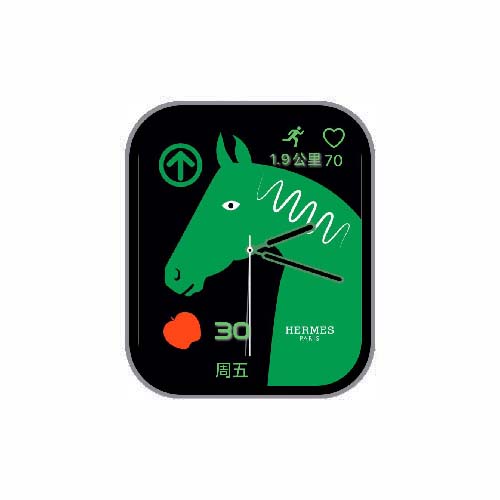 Apple Watch新款Hermes爱马仕心率指针表盘